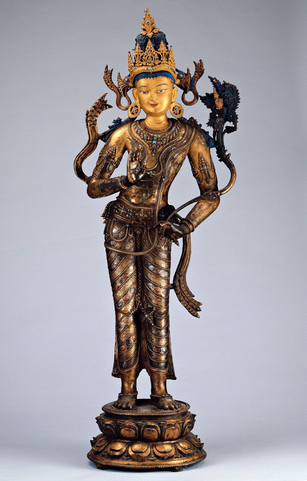 Bodhisattva Maitreya. Nordost-Indien. XI - XII Jahrhundert.